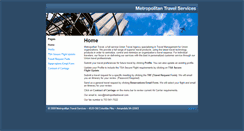 Desktop Screenshot of metropolitantravel.com