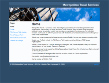 Tablet Screenshot of metropolitantravel.com